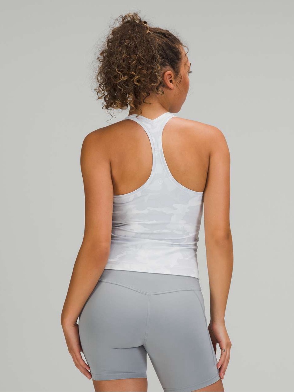 Lulu lemon Women's White Camo Racerback Tank Top - Picture 2 of 5